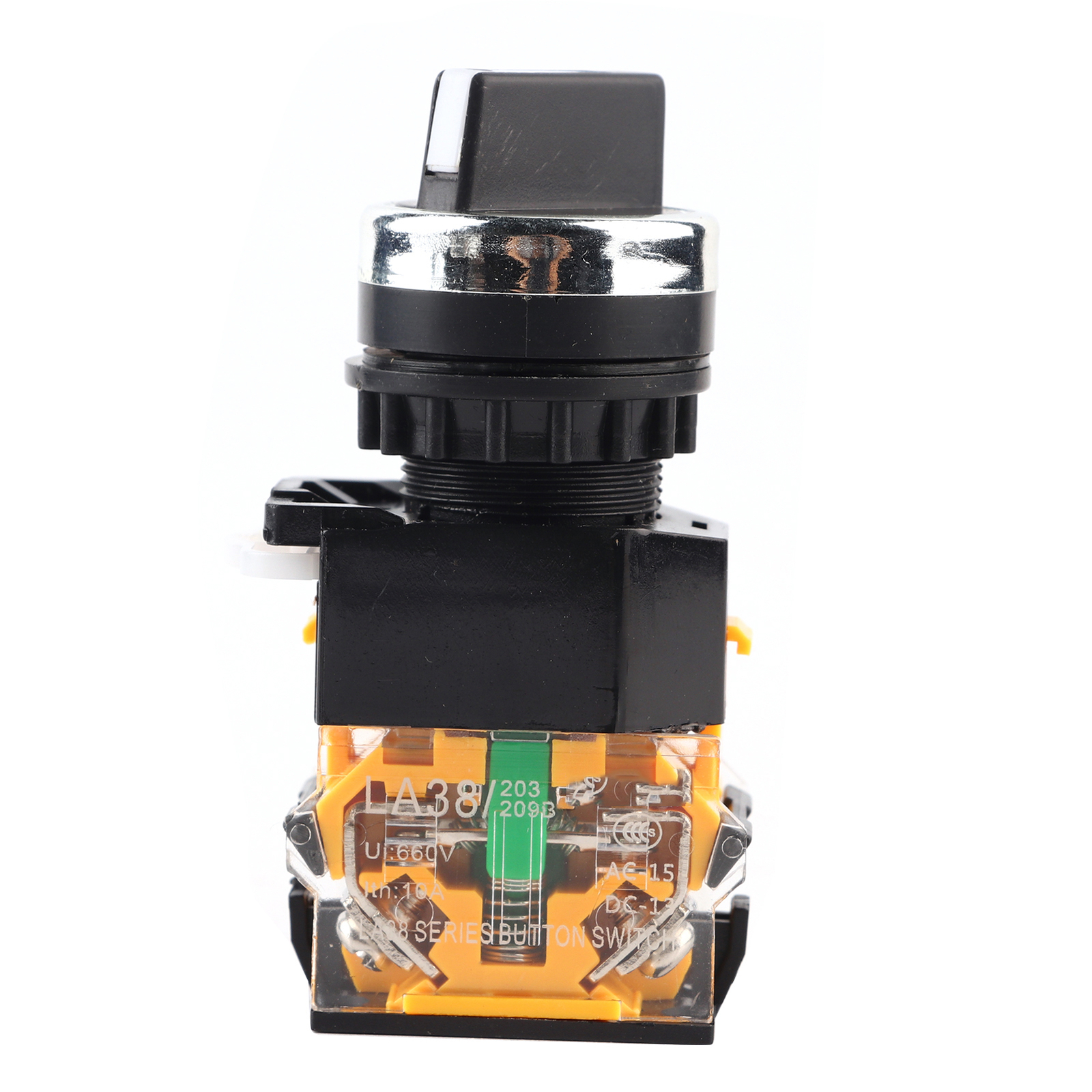22mm Round Selector Switch 2 Positions NC + NO Self Locking MT8