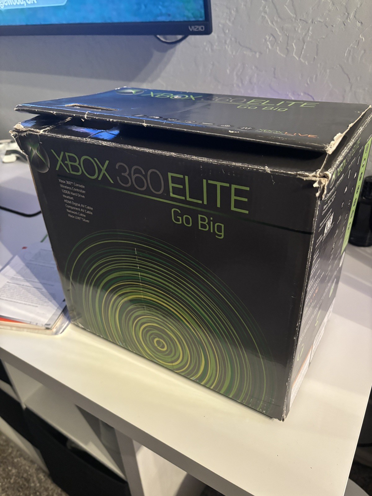 Xbox 360 Elite 120GB Console REPASTED | ORIGINAL BOX | Disc Tray Works | Tested