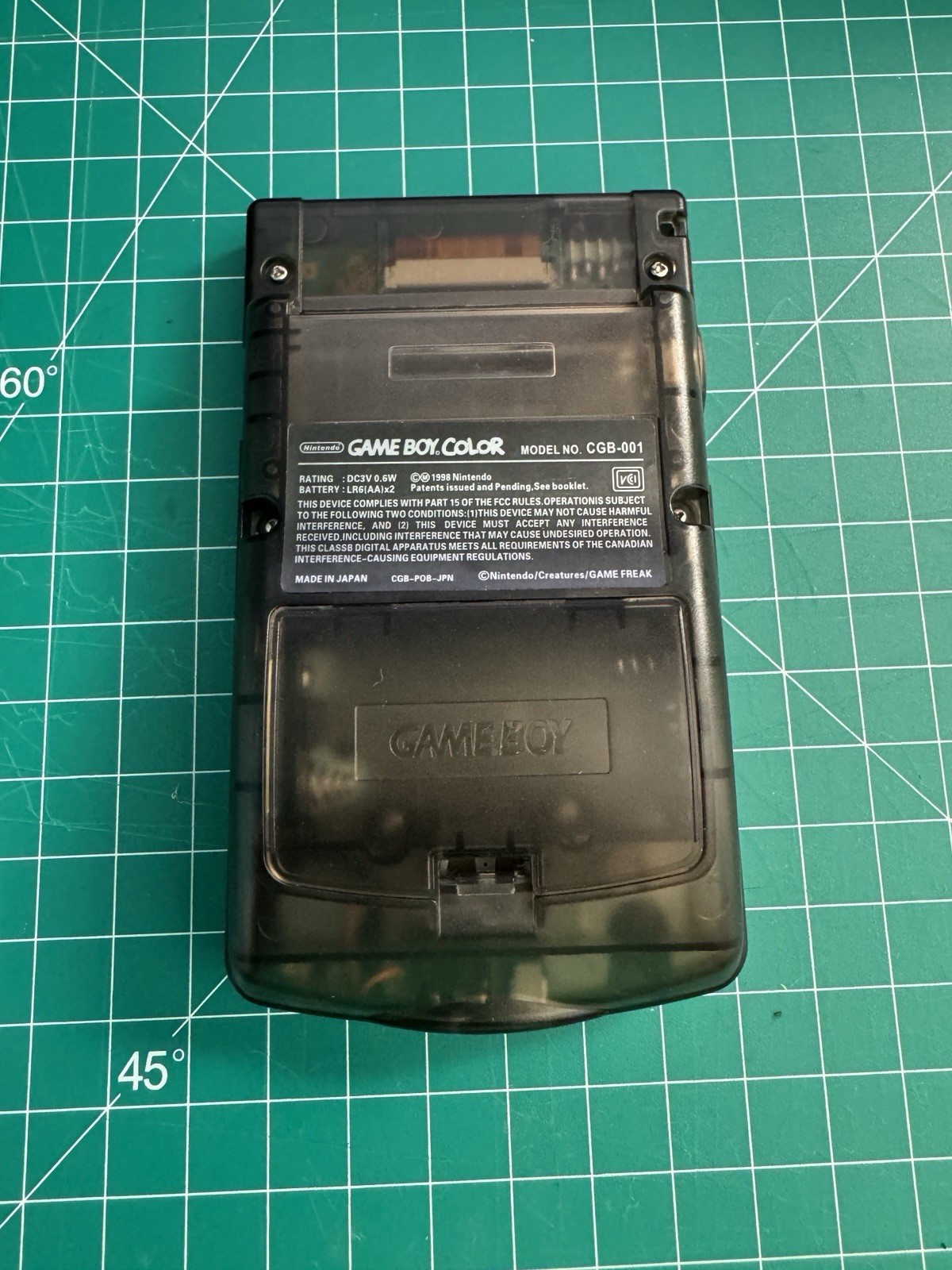 Nintendo Gameboy Color GBC OLED Touch Screen Clear Black