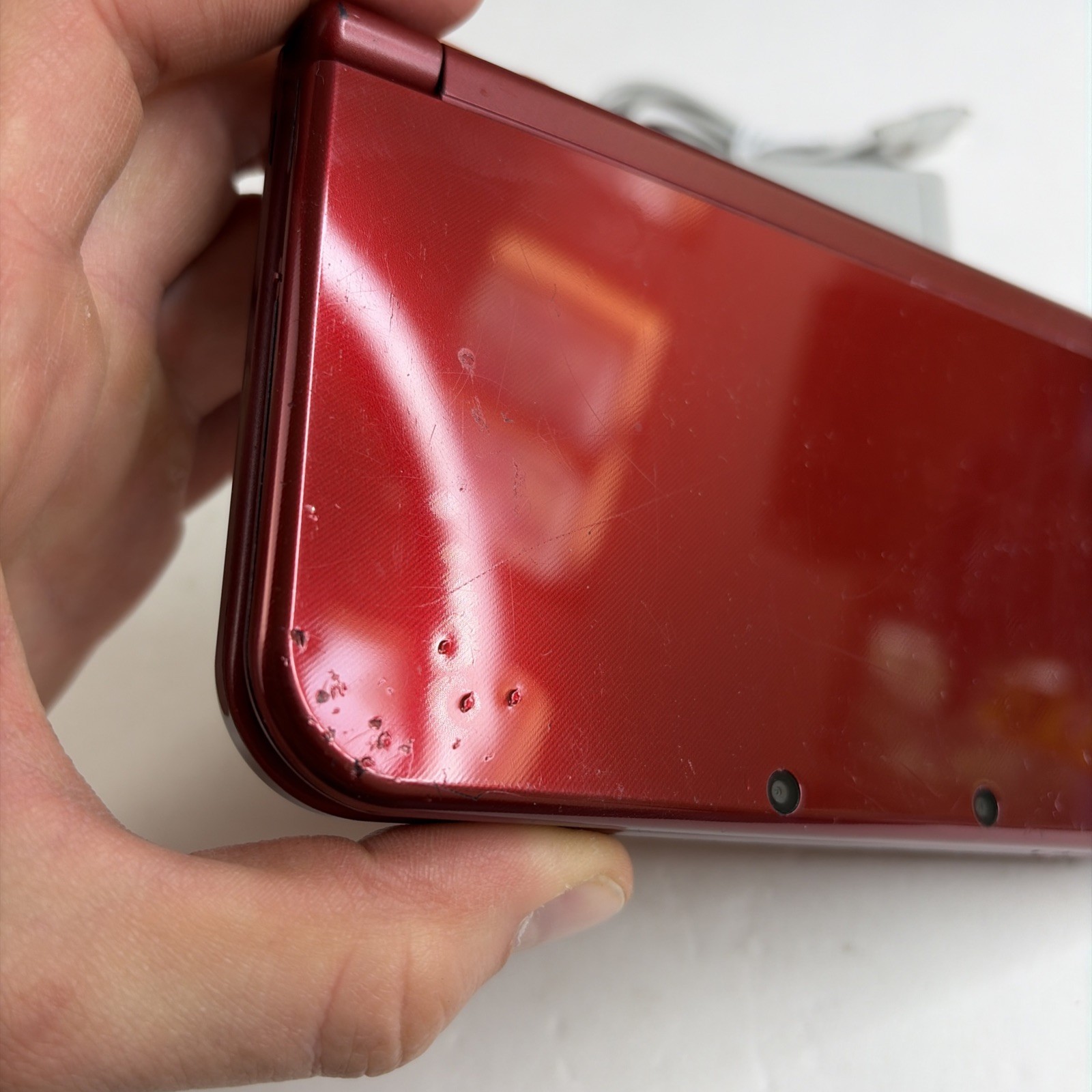 New Nintendo 3DS XL Red Console US Model – Tested! Top IPS W Charger Stylus