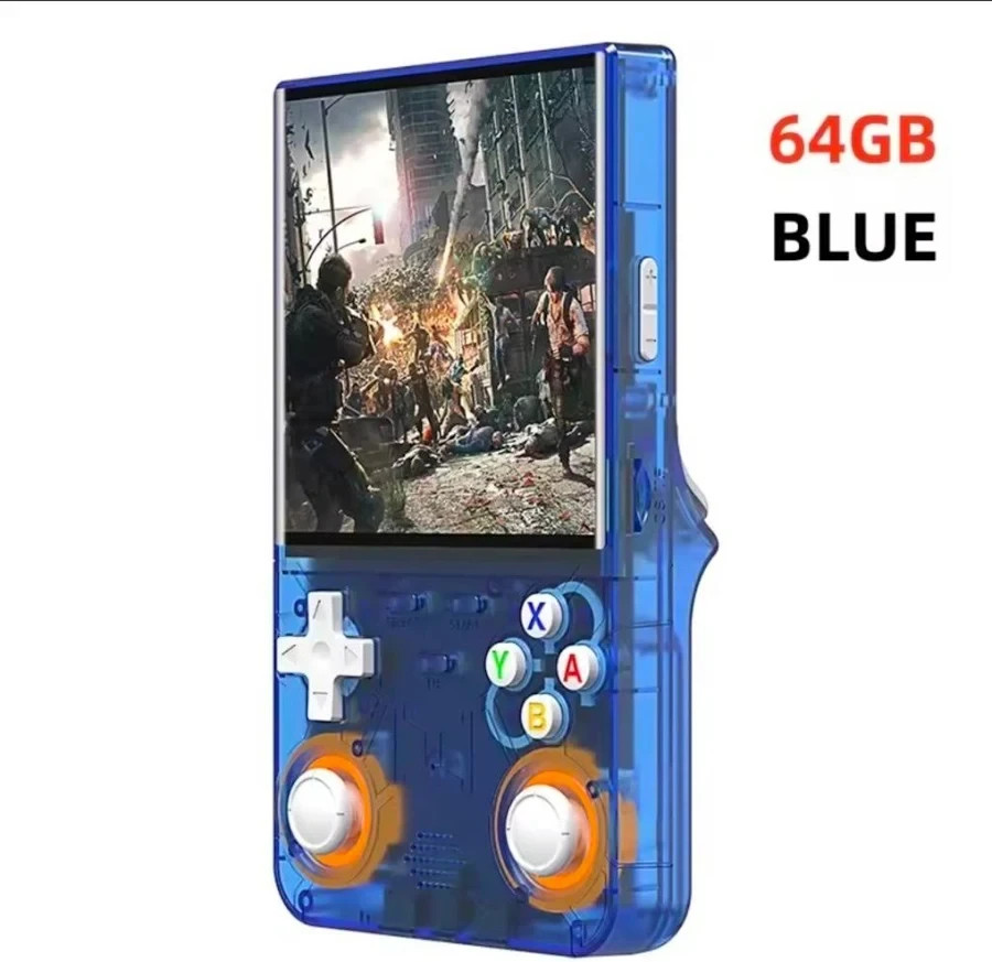 R36 Ultra Retro Handheld Console 64GB Blue