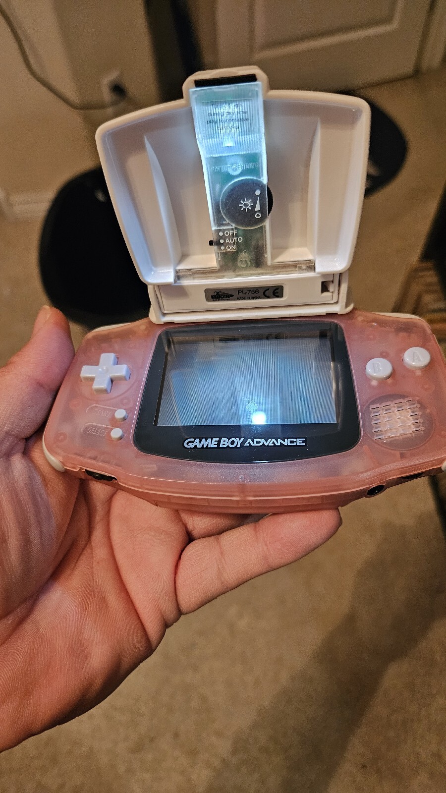 Nintendo Game Boy Advance Handheld System – Fuchsia Pink With Case & Accessories