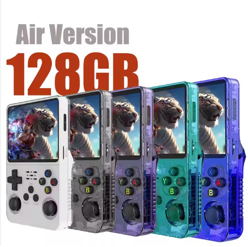 Retro Handheld Game Console R36S Air Version – 128GB, 20,000+ Games, 3.5″ IPS