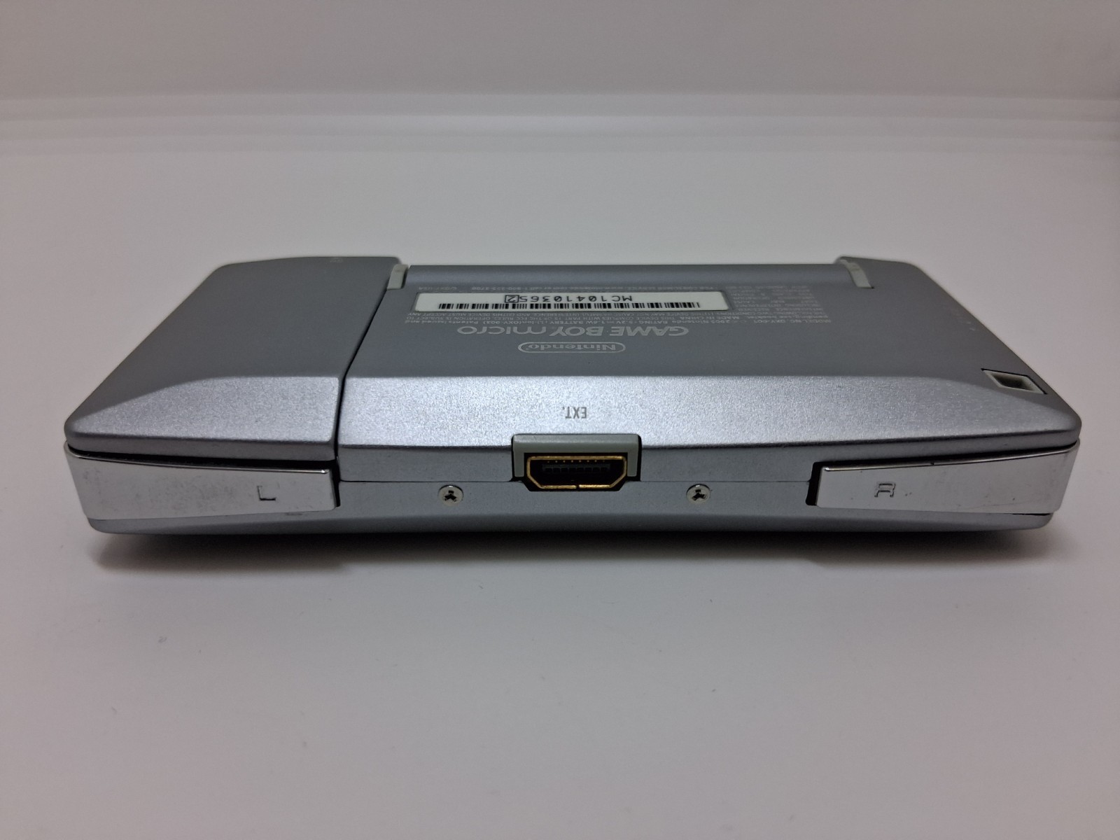 Nintendo Gameboy Advance GBA Micro Handheld Console Black/Silver
