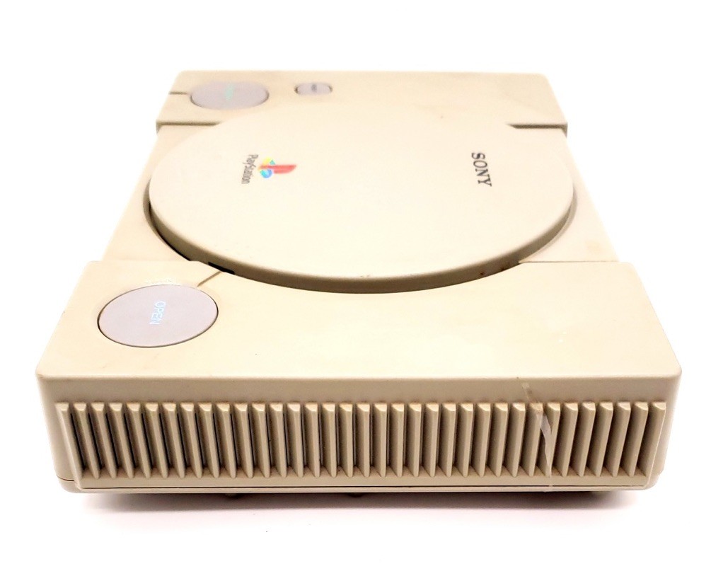 Sony PlayStation 1 Video Game Console – Gray W/ Game & Memory Card TESTED