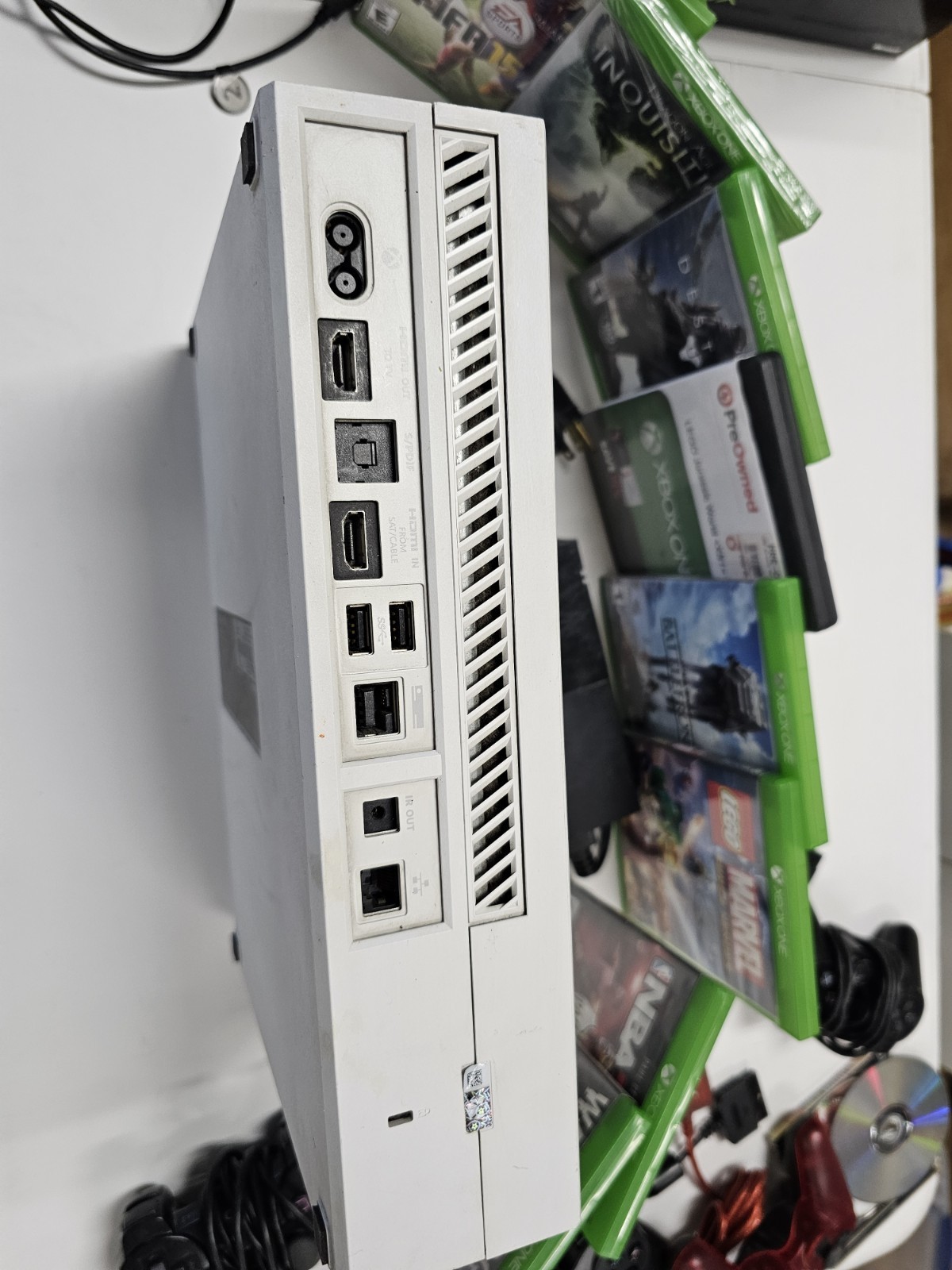 Microsoft Xbox One White Bundle Set 500GB W/ Games & Controller All TESTED Works