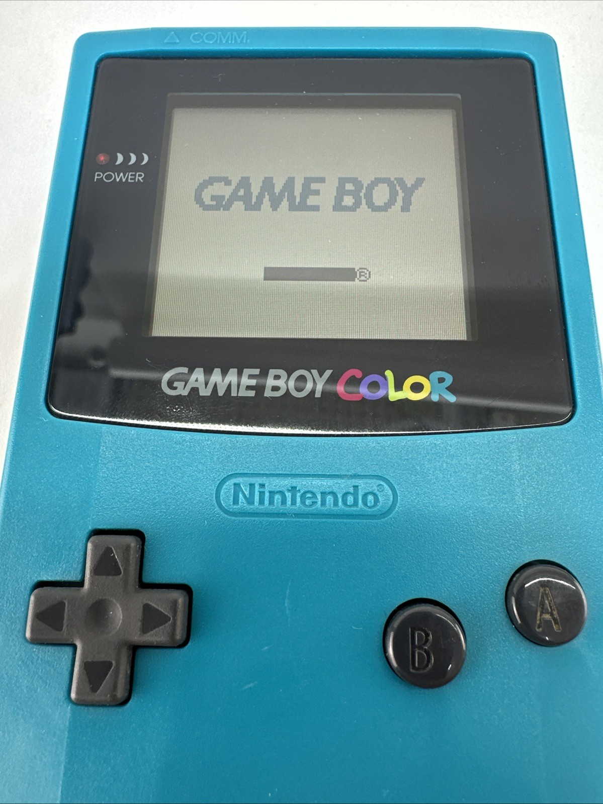 Nintendo Game Boy Color Teal Bundle 4 Games Carry Case GBC Tested Working