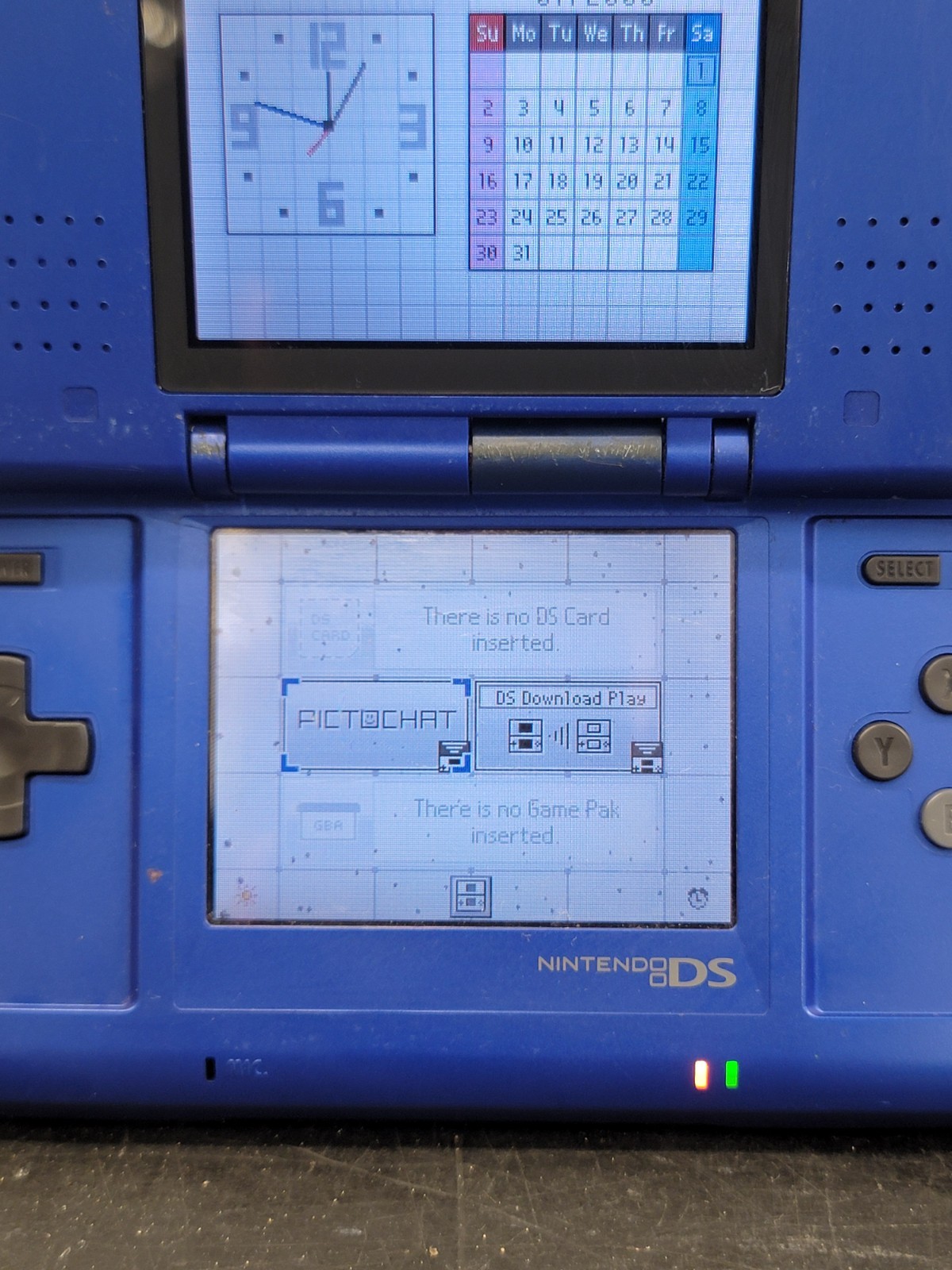 Nintendo DS NTR-001 Original Fat Console Blue 👁