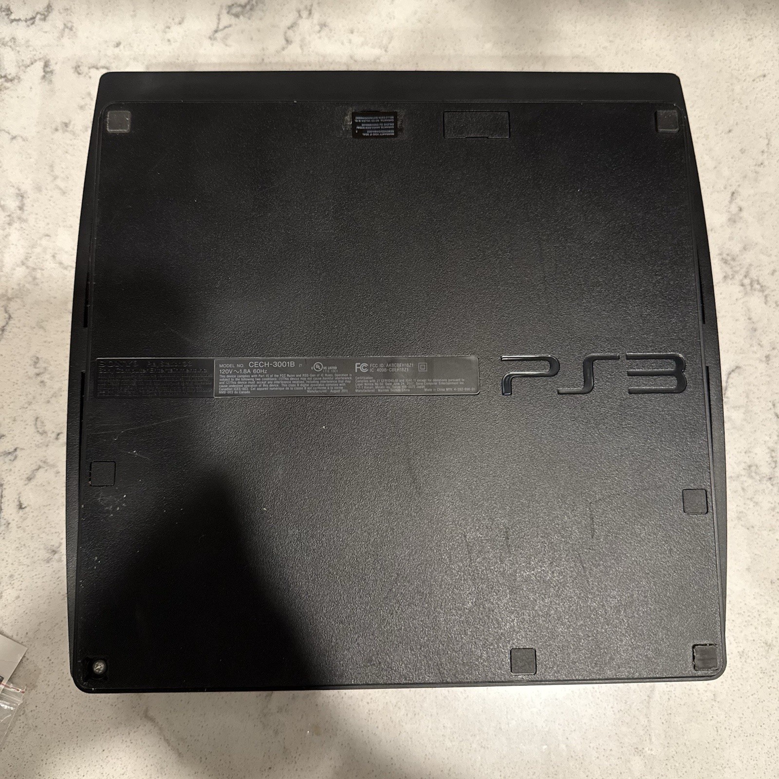 PlayStation 3 PS3 Slim 320GB Console Bundle w 5 Games (PLAYS VIA AV CABLES ONLY)