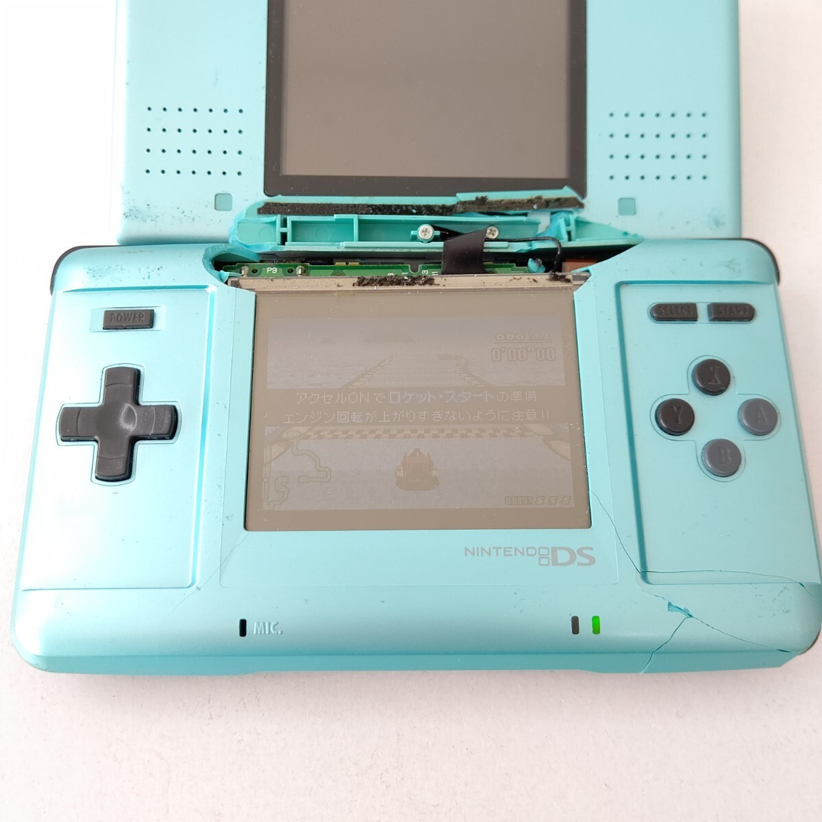 Nintendo DS Turquoise Blue NTSC-J For Parts Repair AS-IS Japan