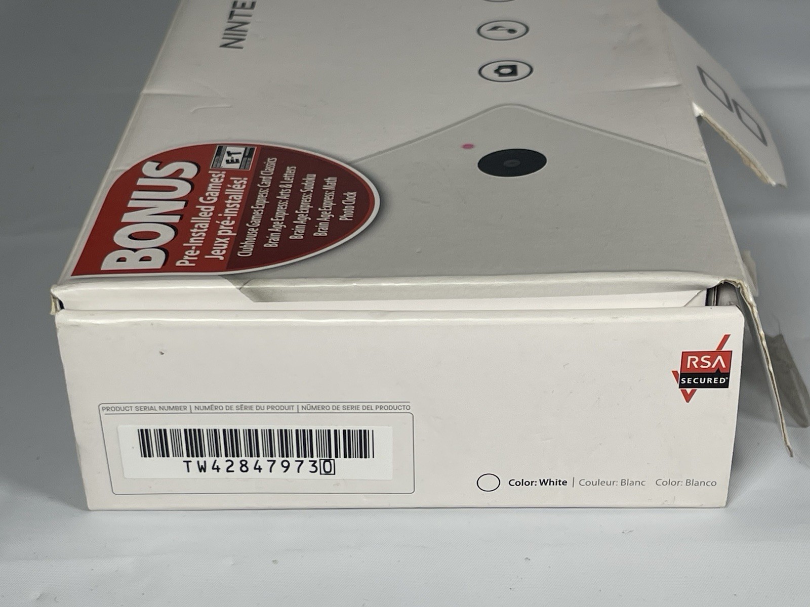 Nintendo DSi White Console in Original Box