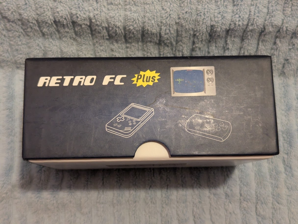 Retro FC Plus 168 in 1 Handheld Game Console (Black Color) Tested Works !