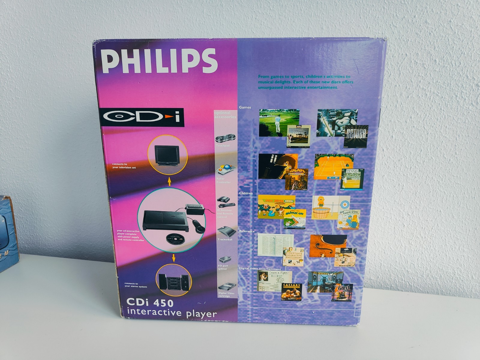 Philips 450 Model CDI + RegionFree Player cd-i Retro Gaming Console