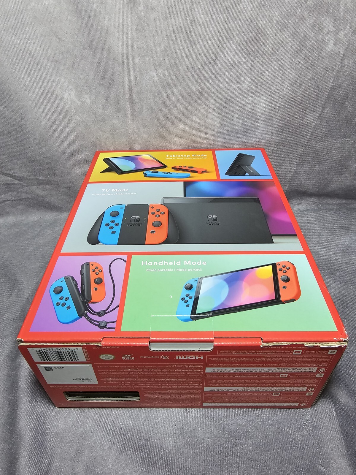 Nintendo Switch OLED Model HEG-001 Console – 64GB – Black + Case + Game Bundle