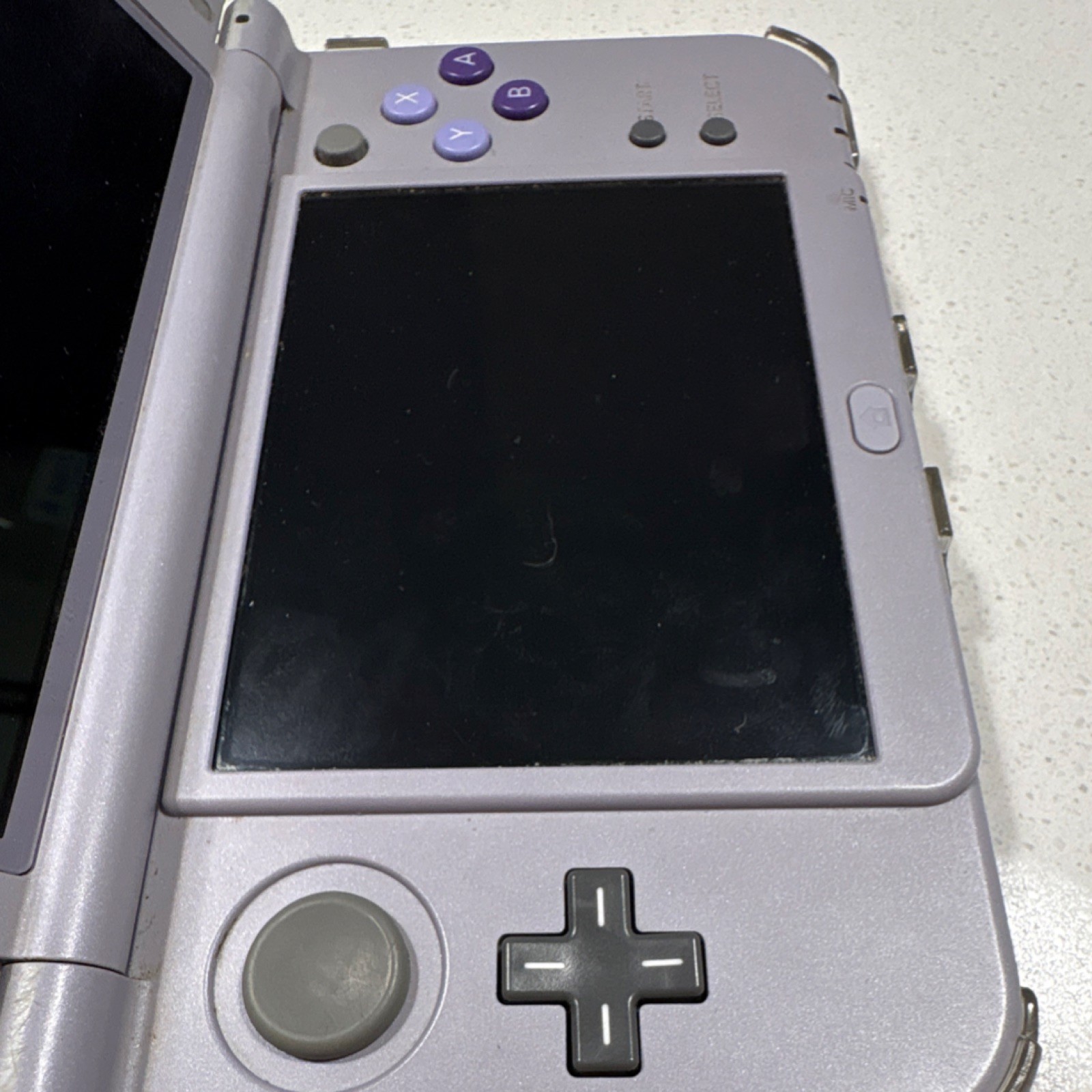 Nintendo New 3DS XL SNES Edition Gray Purple Handheld Console w/ Charger