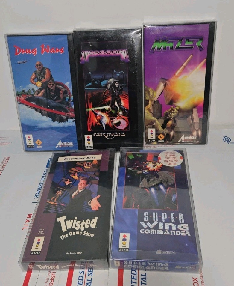 5 3DO Games Including Drug Wars, Super Wing Commander, MIcrocosm + More READ!!