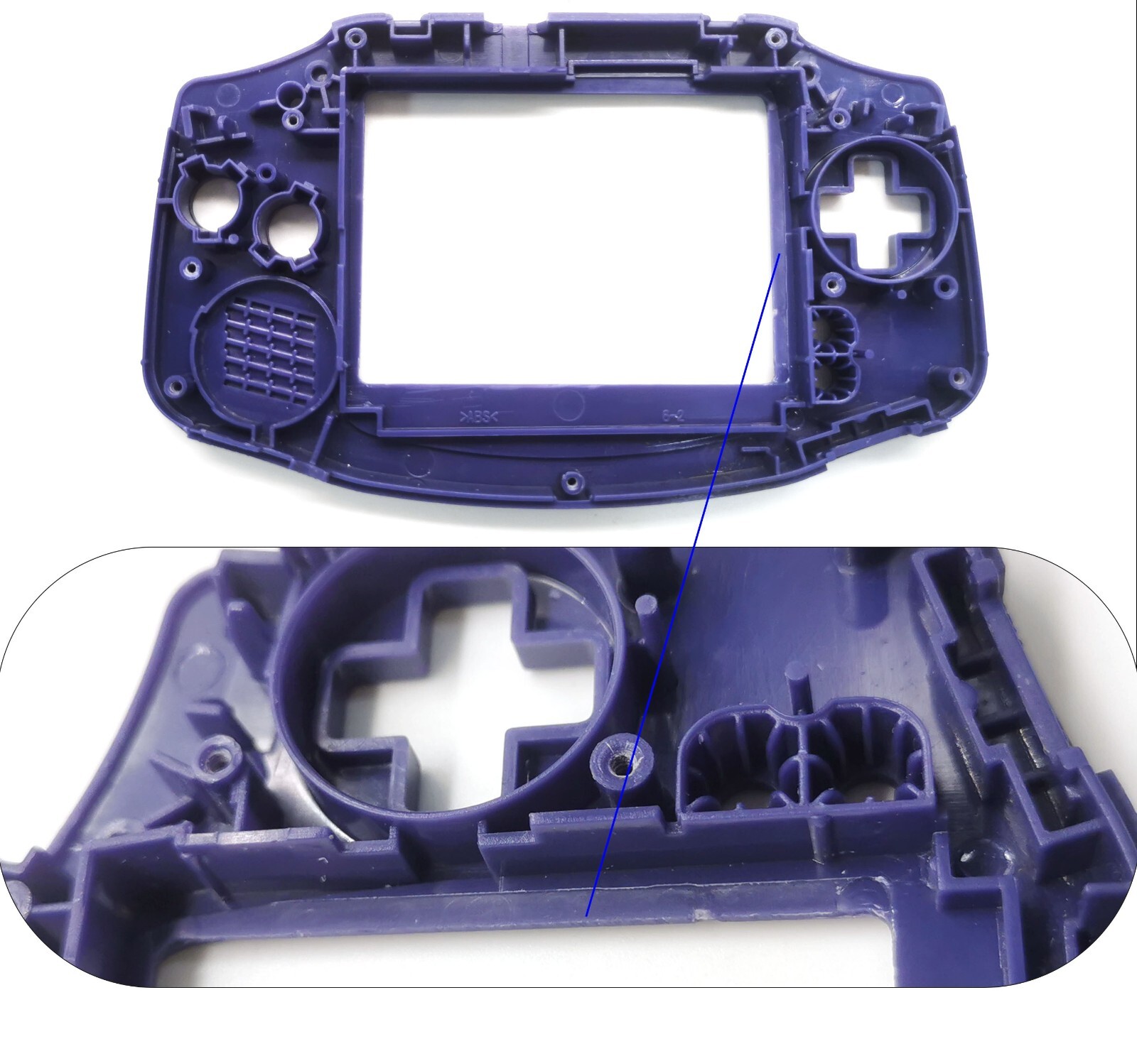 Gameboy Advance 720×480 Laminated IPS LCD Backlight Kit V5 3.0 NO SOLDER + Shell