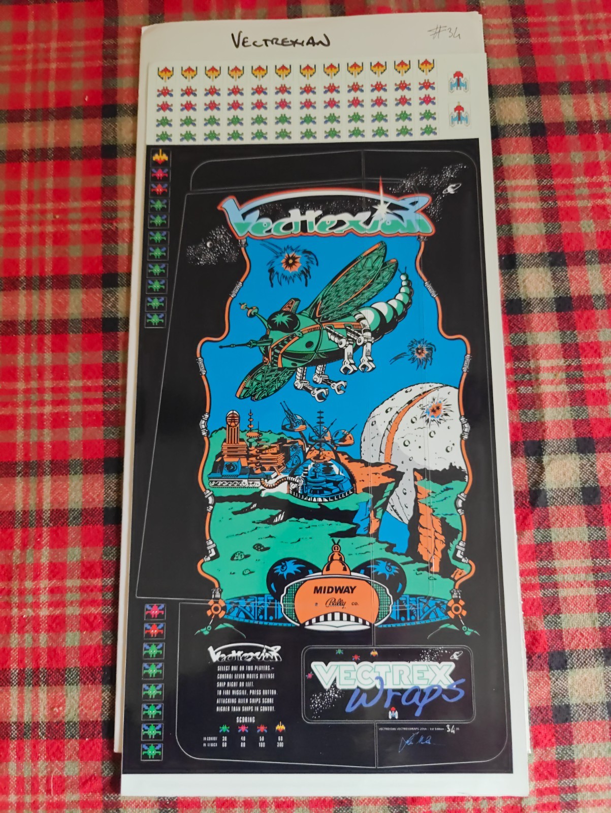 Vectrex Console VectrexWraps Vectrexian, 1st Edition 35/35 Limited Rare 2014