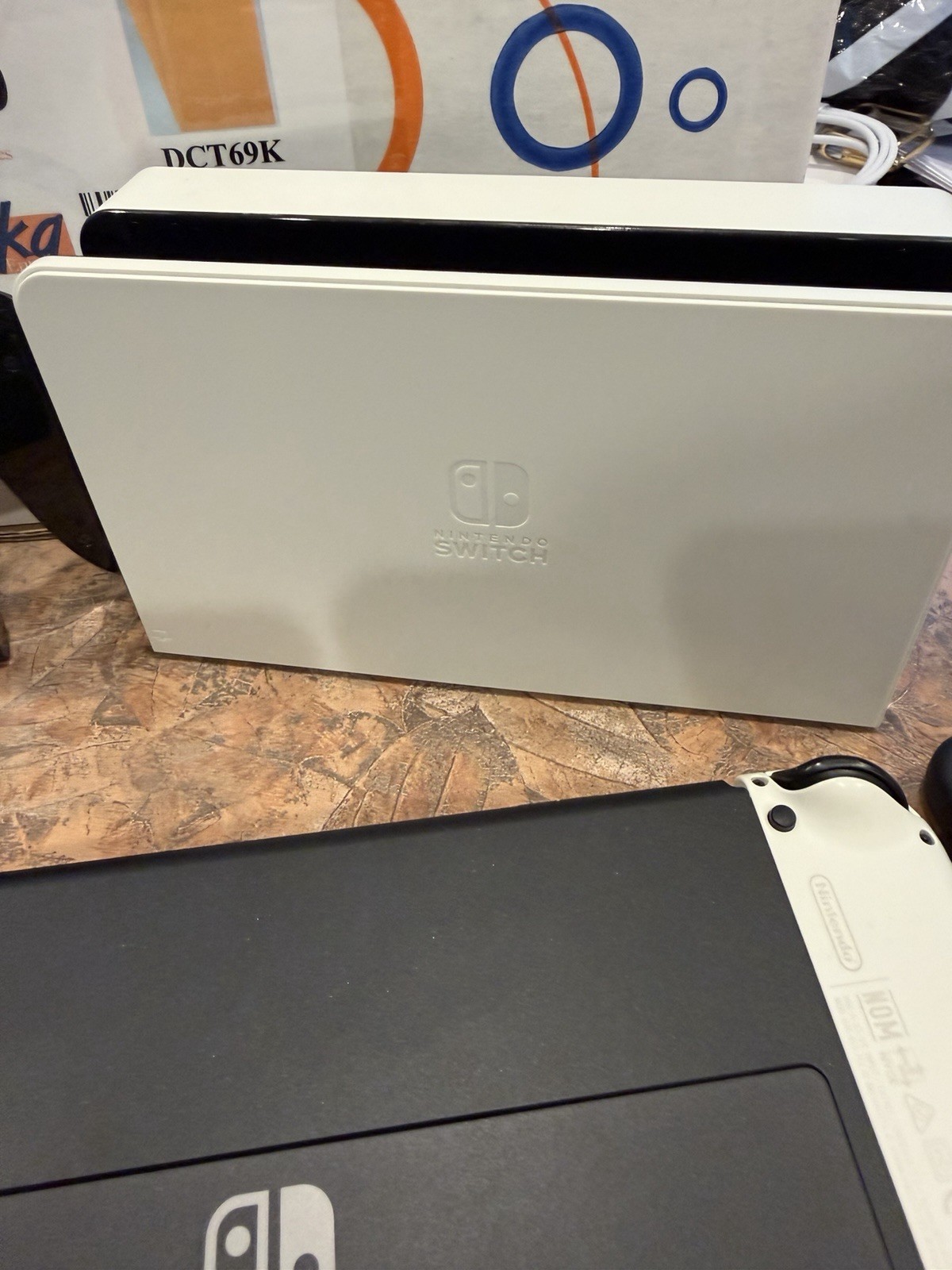 Nintendo Switch (OLED Model) White/Black 64GB Console w/ Dock Joy-Con Wi-Fi