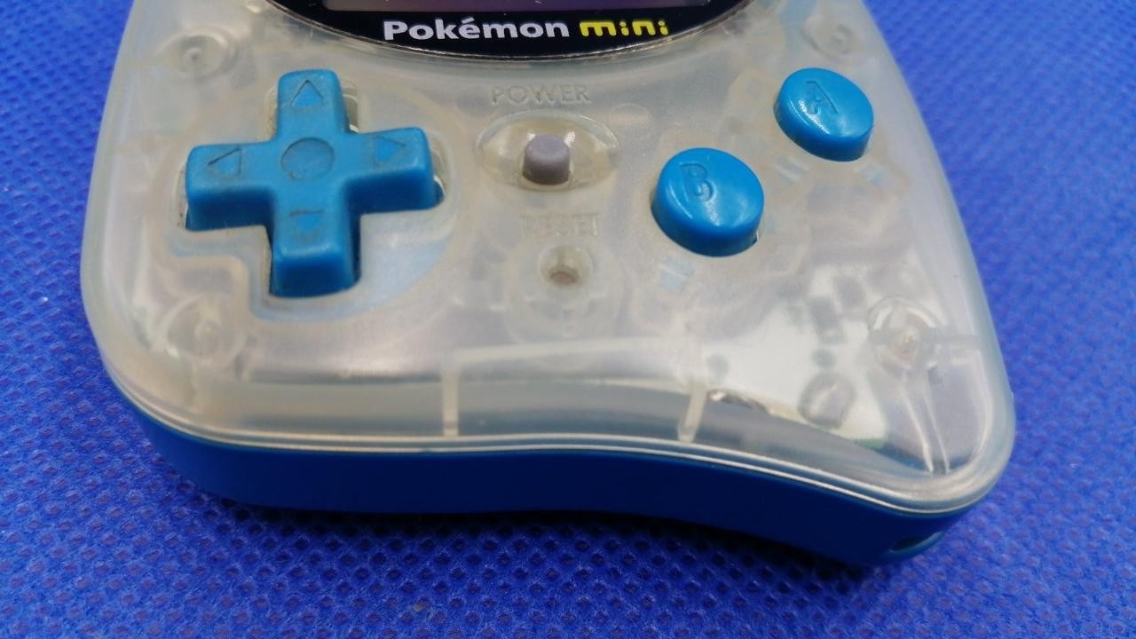 Nintendo Pokemon Mini Blue Console MIN-001 and Puzzle Collection set used