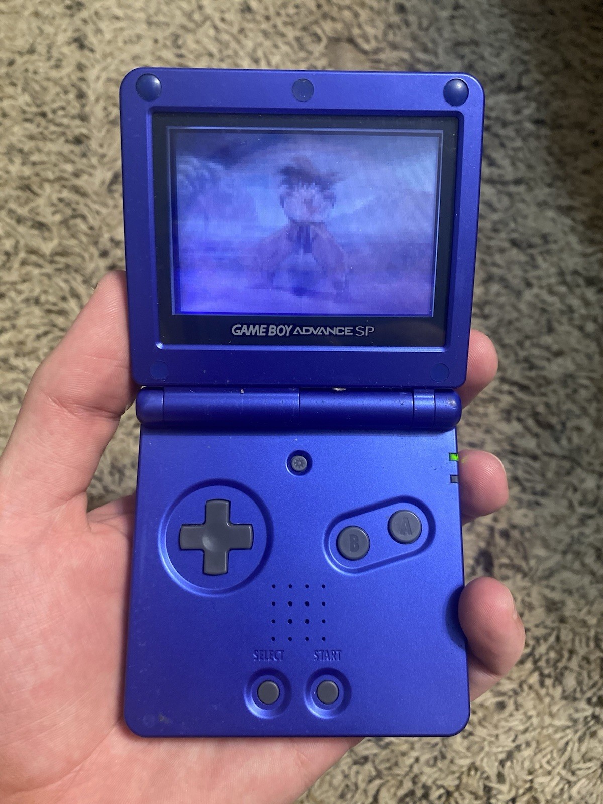 Nintendo Game Boy Advance SP Console – Cobalt Blue with Charger & 6 Games!