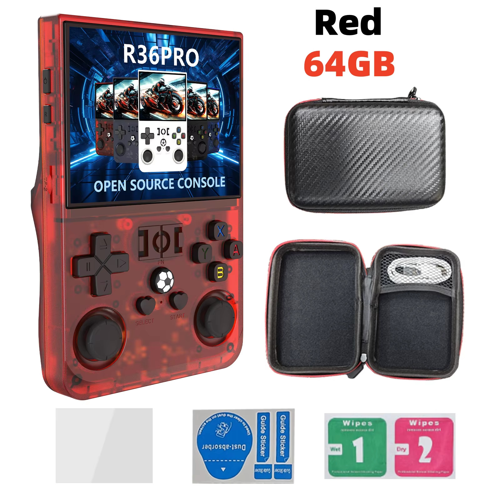 Open Source R36 PRO Retro Handheld Video Game Console Linux System 3.5 Inch IPS