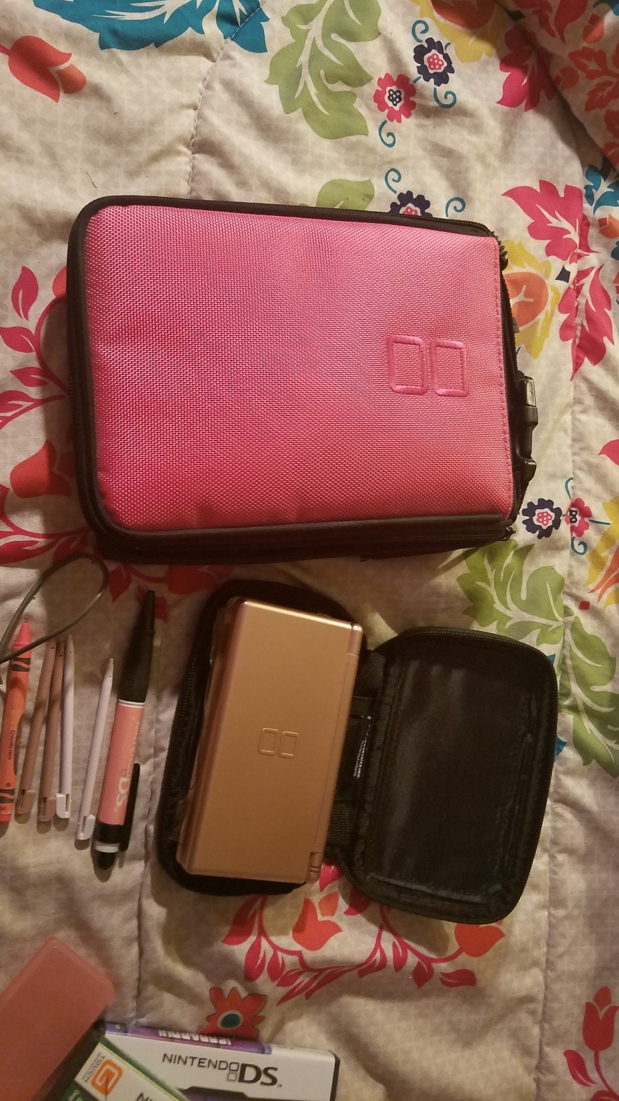 Nintendo DS Lite Launch Edition Metallic Rose Handheld System