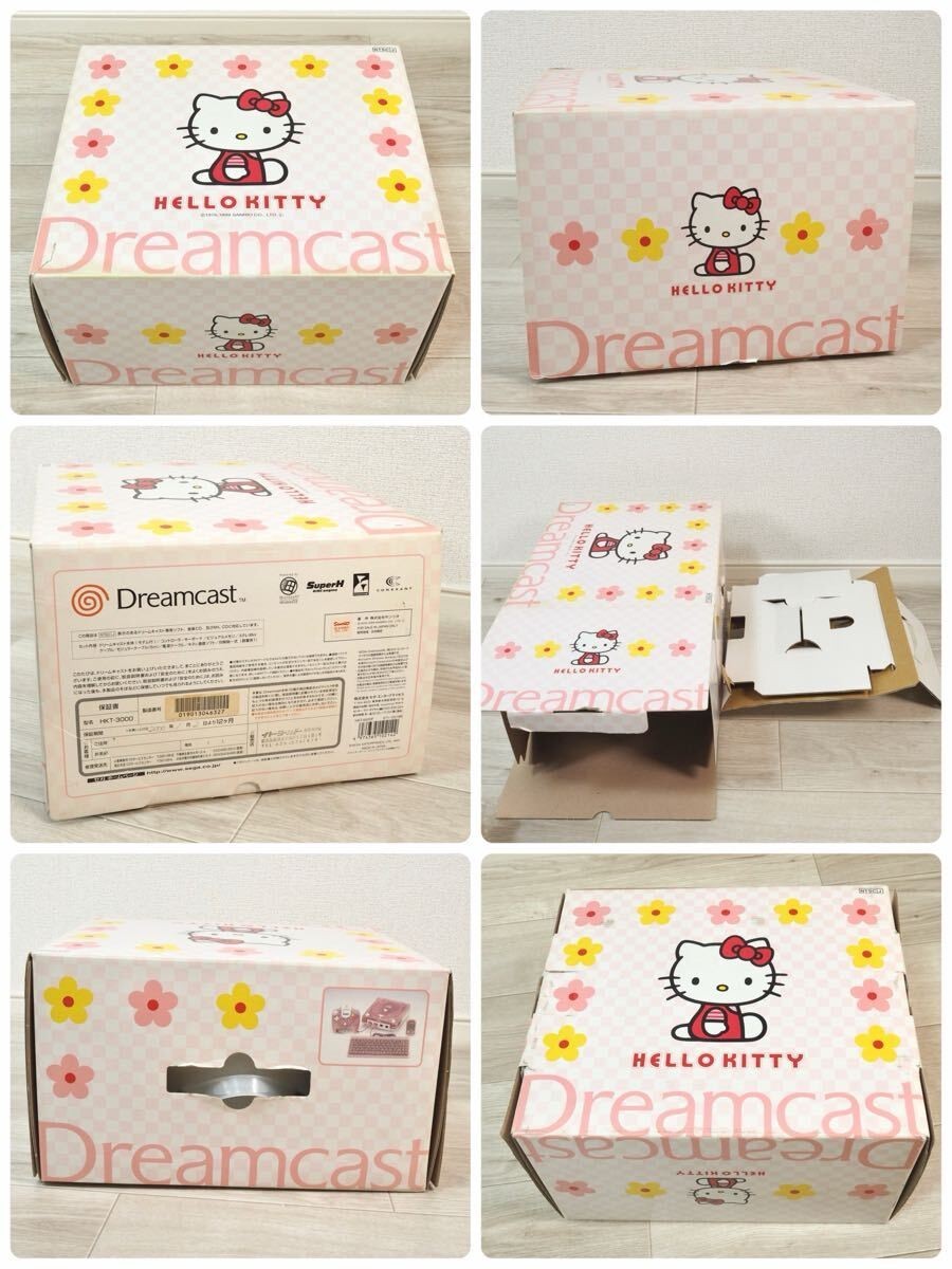 SEGA Dreamcast Hello Kitty Pink Skeleton Console HKT-3000 Tested Working Japan