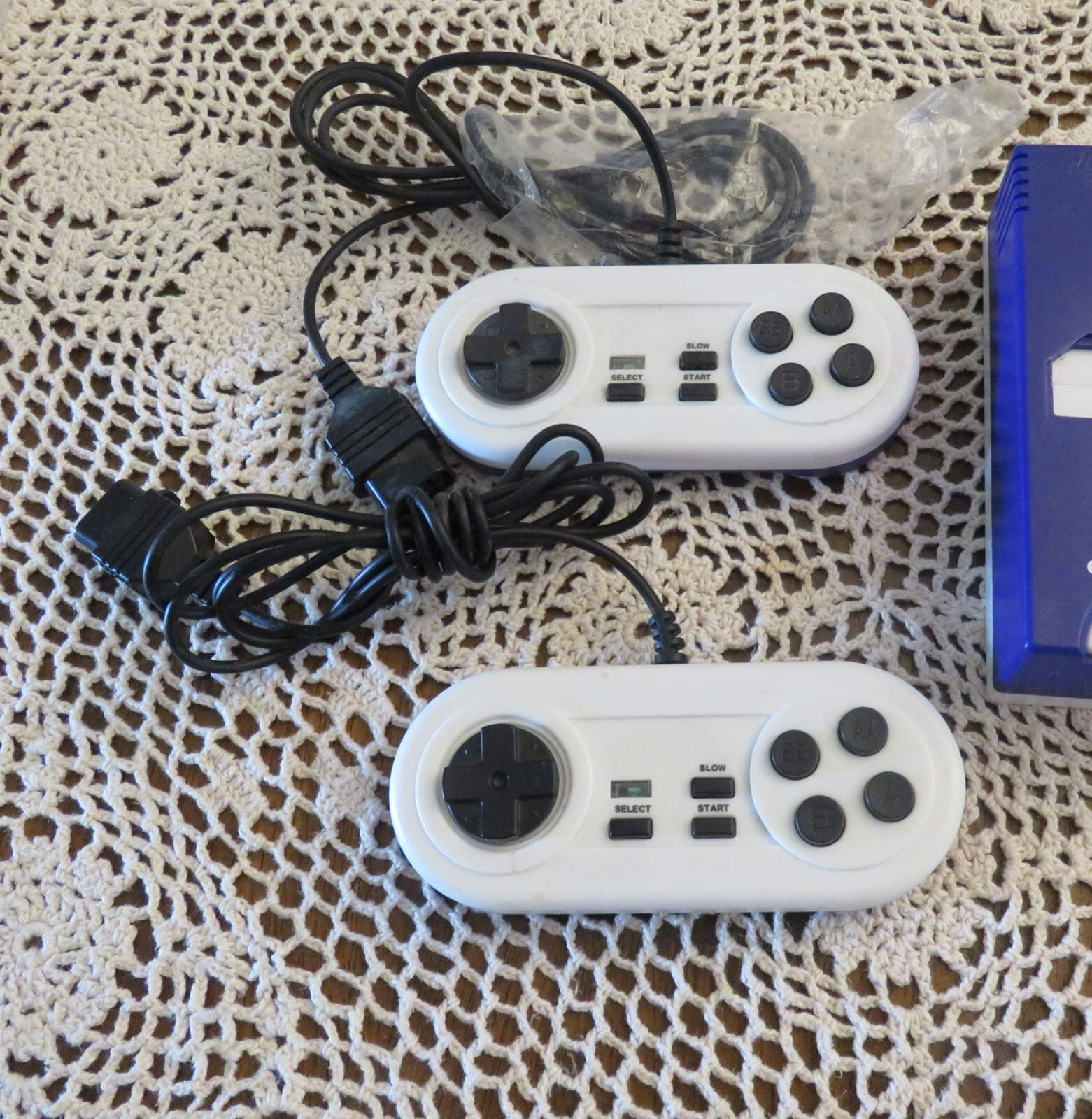 YOBO FC Game Console w/ 2 Controllers, AV & Power Cables NES Clone PURPLE *Nice*