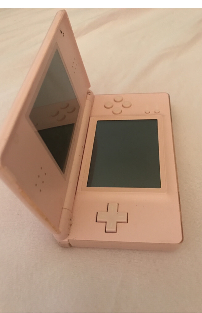 Nintendo DS Lite Coral Pink Console game boy Collector Item.