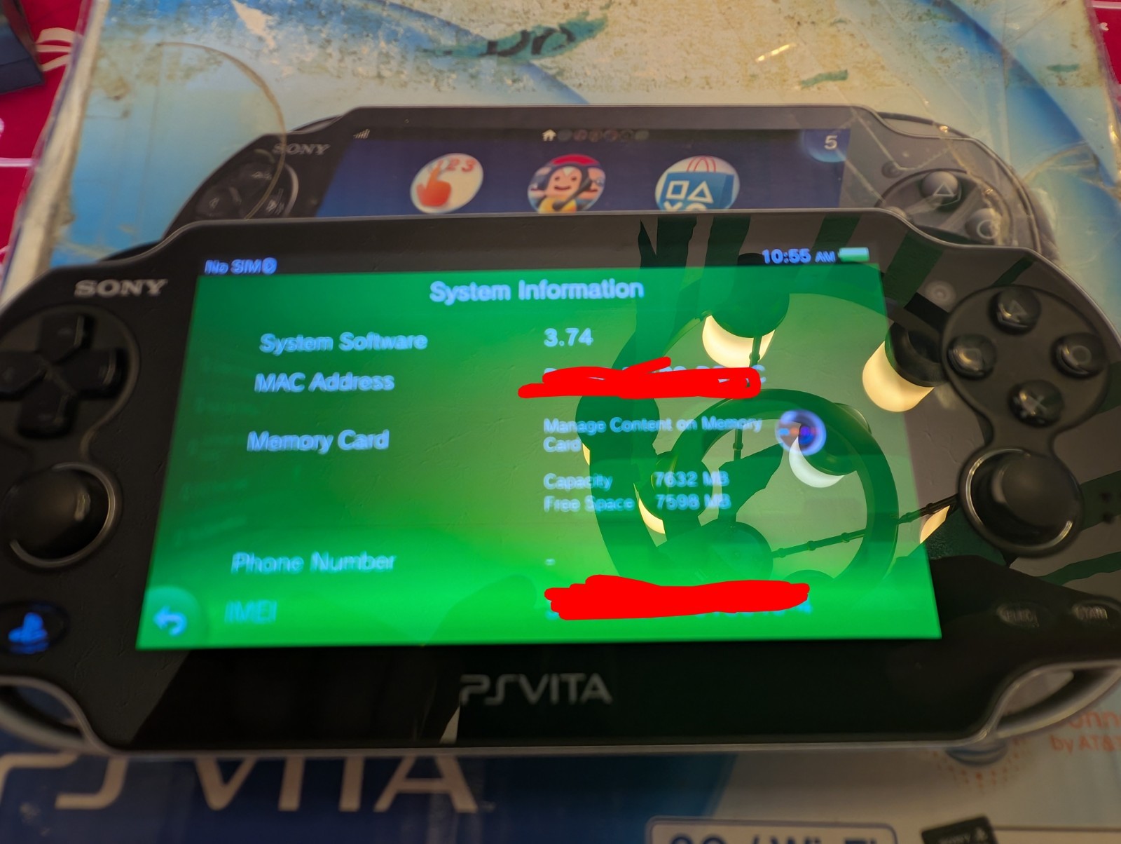 Ps Vita USA Crystal Black Pch-1101 3g Wifi Sony Playstation In Box With Manual
