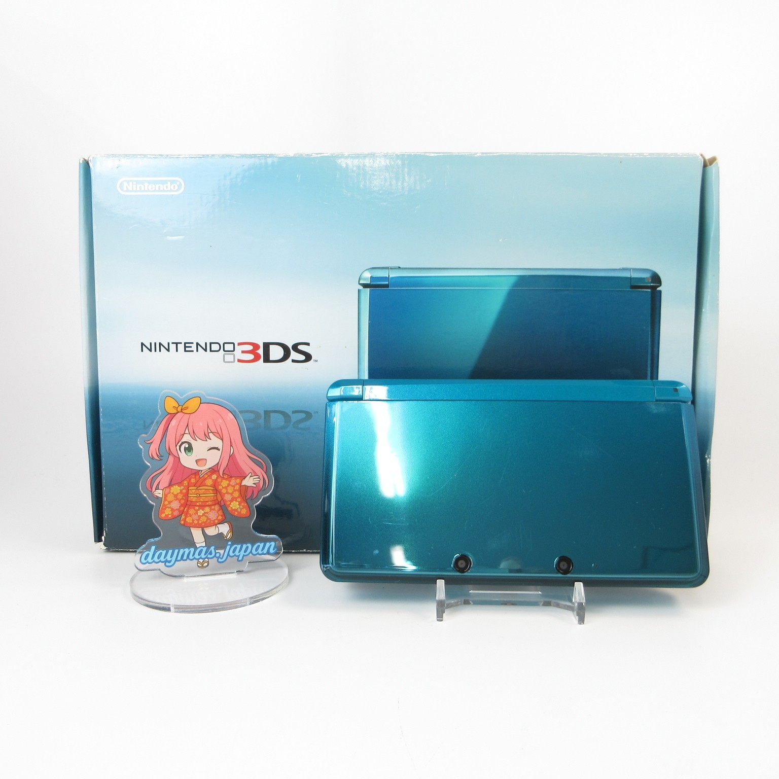 【Excellent】Nintendo 3DS Aqua Blue Console Japanese Edition #RET0227/04