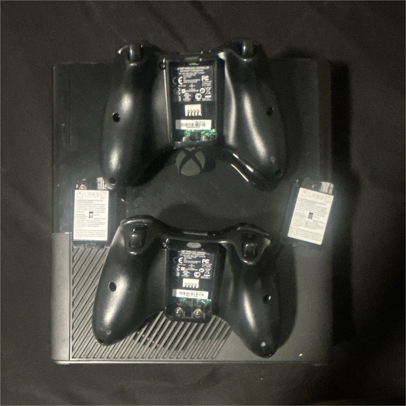 Microsoft Xbox 360 E Black 4GB Console Bundle w/ Kinect, 2 Controllers & Games