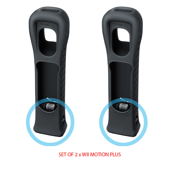 Official OEM Motion Plus Black (Bulk Packaging) for Nintendo Wii™ (Set of 2)