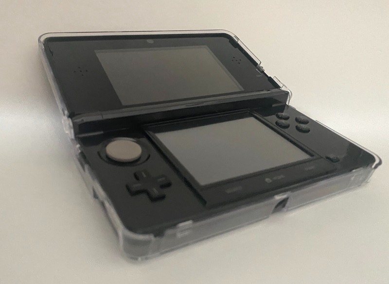 Nintendo 3DS Black Console, 64GB SD Card, Charger, Carry case, Protective Case