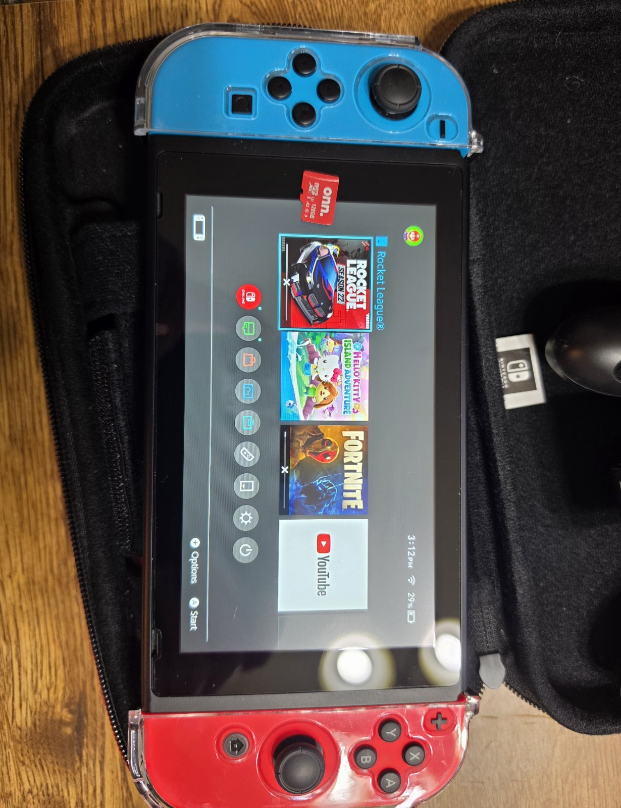 Nintendo Switch 32GB Gray Console with Neon Red and Neon Blue Joy-Con
