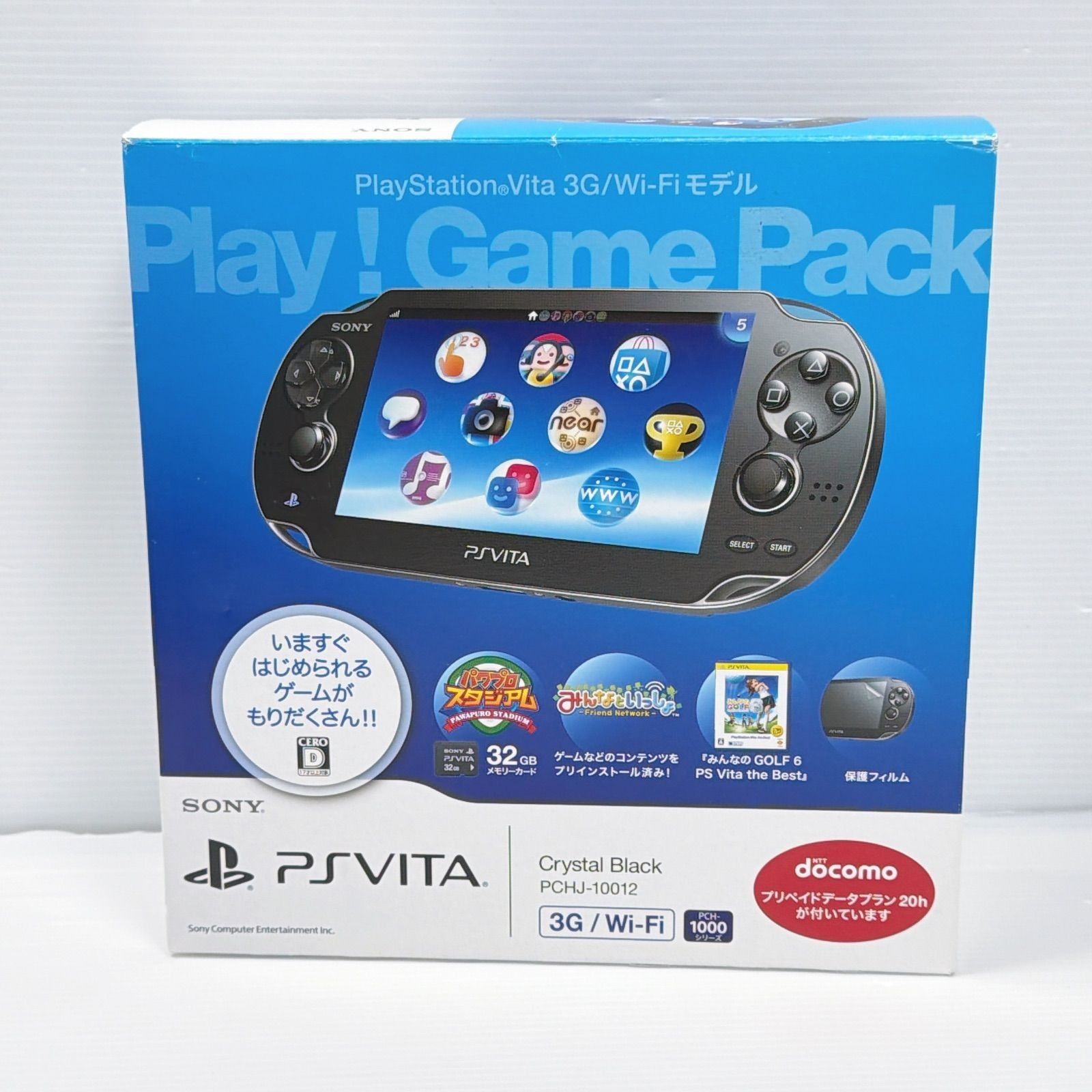 Sony PlayStation Vita PS VITA 3G/Wi-Fi OLED Handheld Console Black