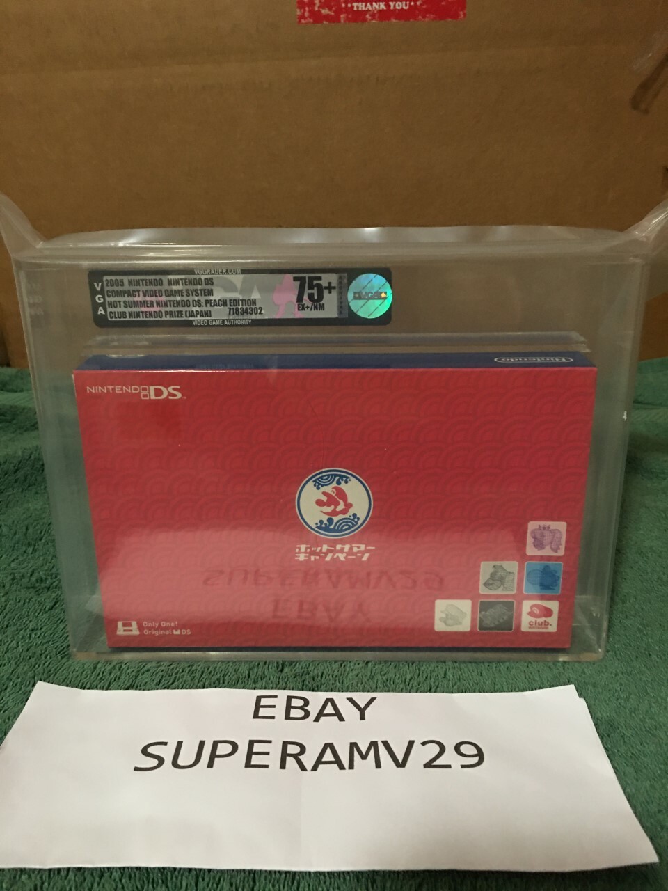 NINTENDO DS HOT SUMMER: PEACH EDITION LIMITED TO 200 UNITS ONLY VGA 75+ ARCHIVAL