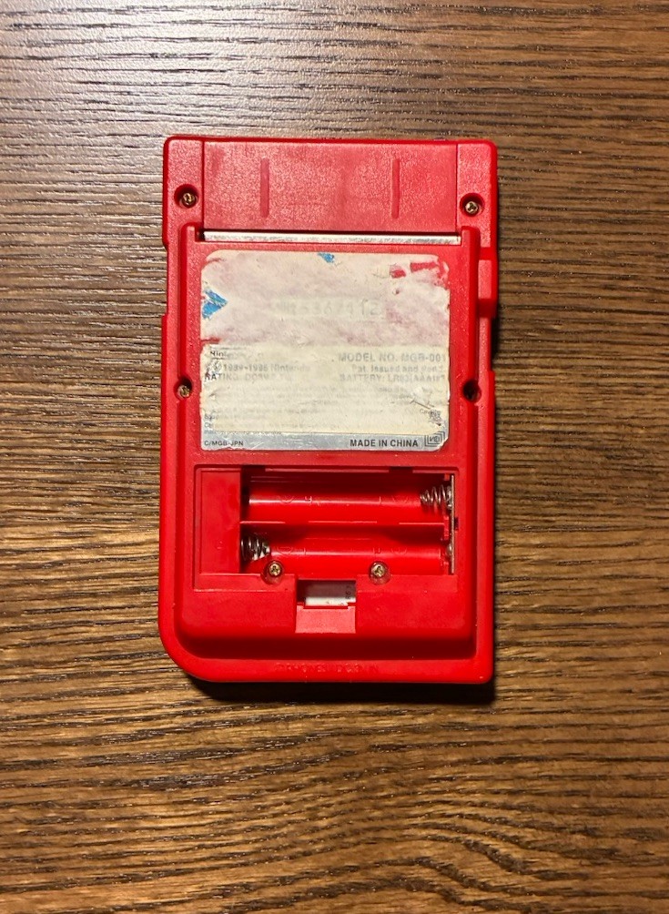 Red Game Boy Pocket Console MGB-001, Tested Works, No Games