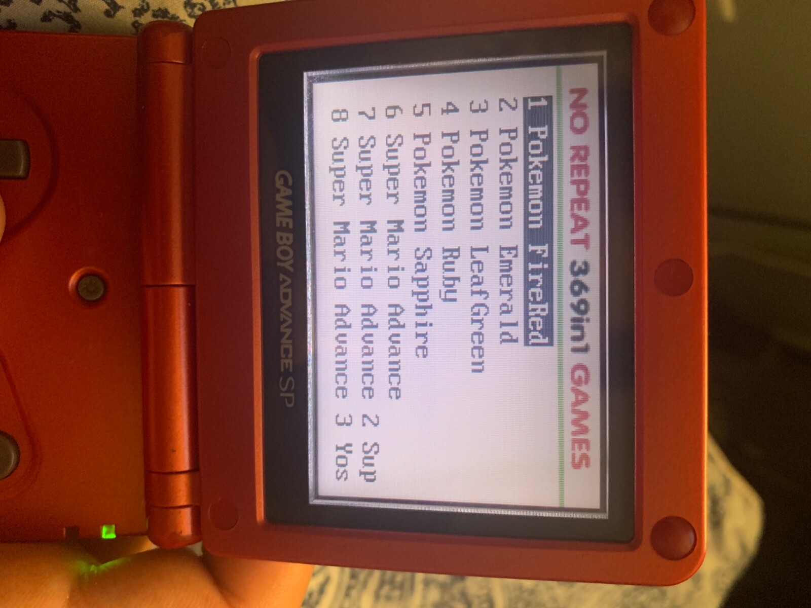 Nintendo Game Boy Advance SP Handheld System – Flame Red
