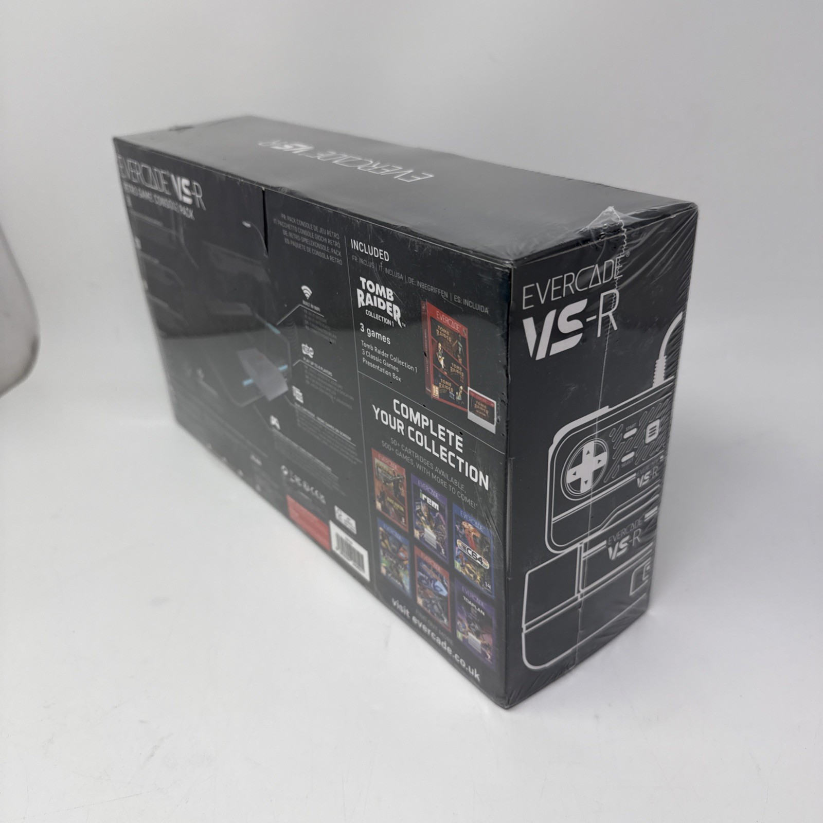 Limited Edition Blaze Evercade VS-R Console with Tomb Raider 1 2 & 3 New Sealed