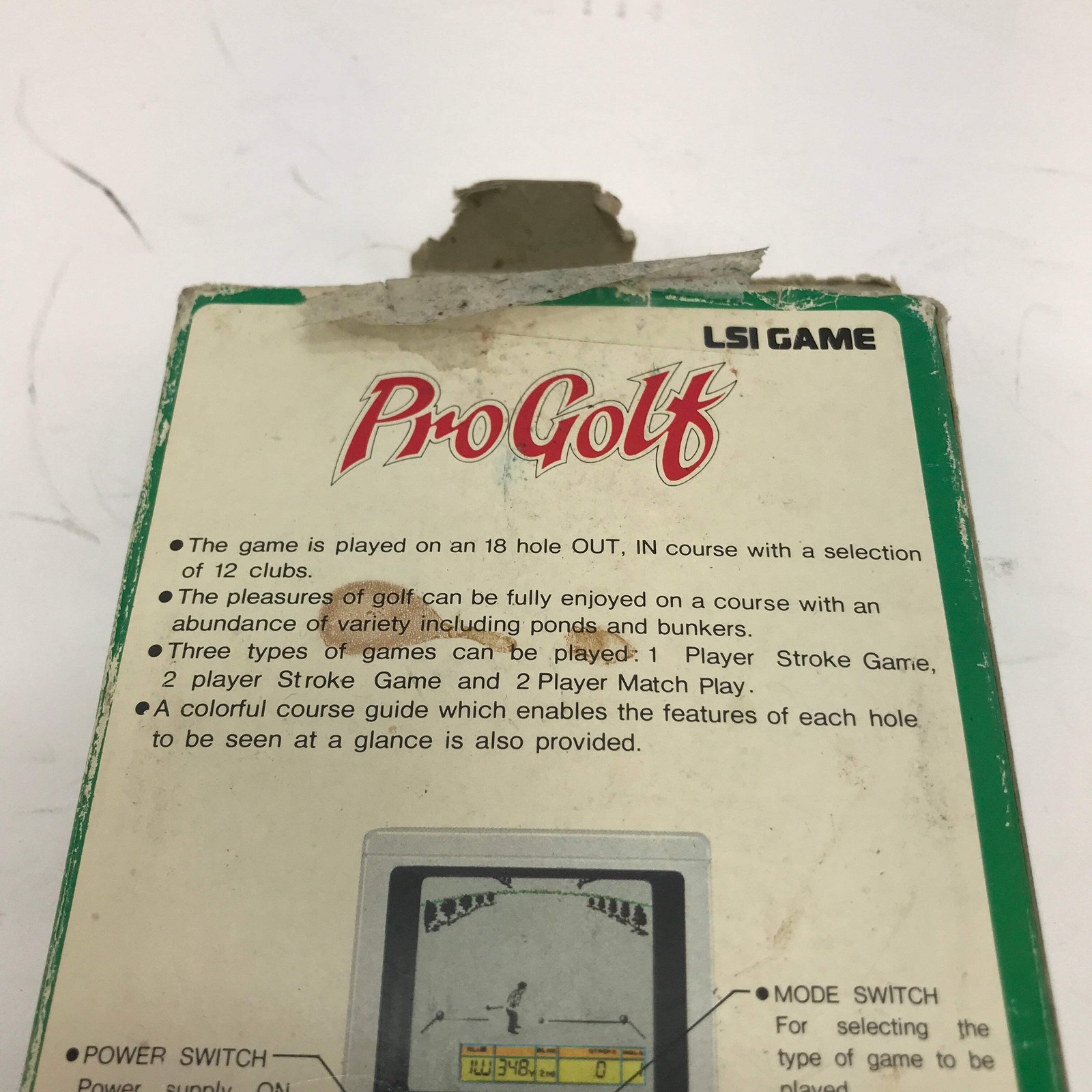 Lsi game Pro Golf Vintage Handheld Bandai Game w Box