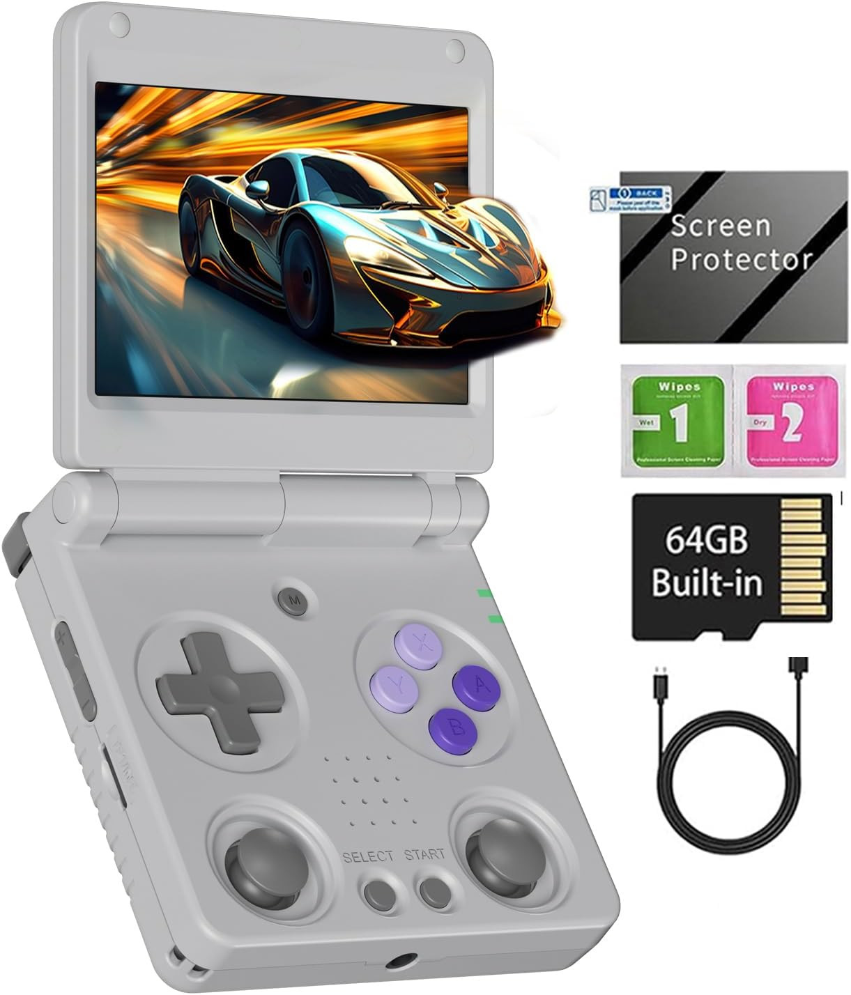 RG34XXSP Retro Handheld Game Console RG34XX SP Retro Gaming Console with 64G