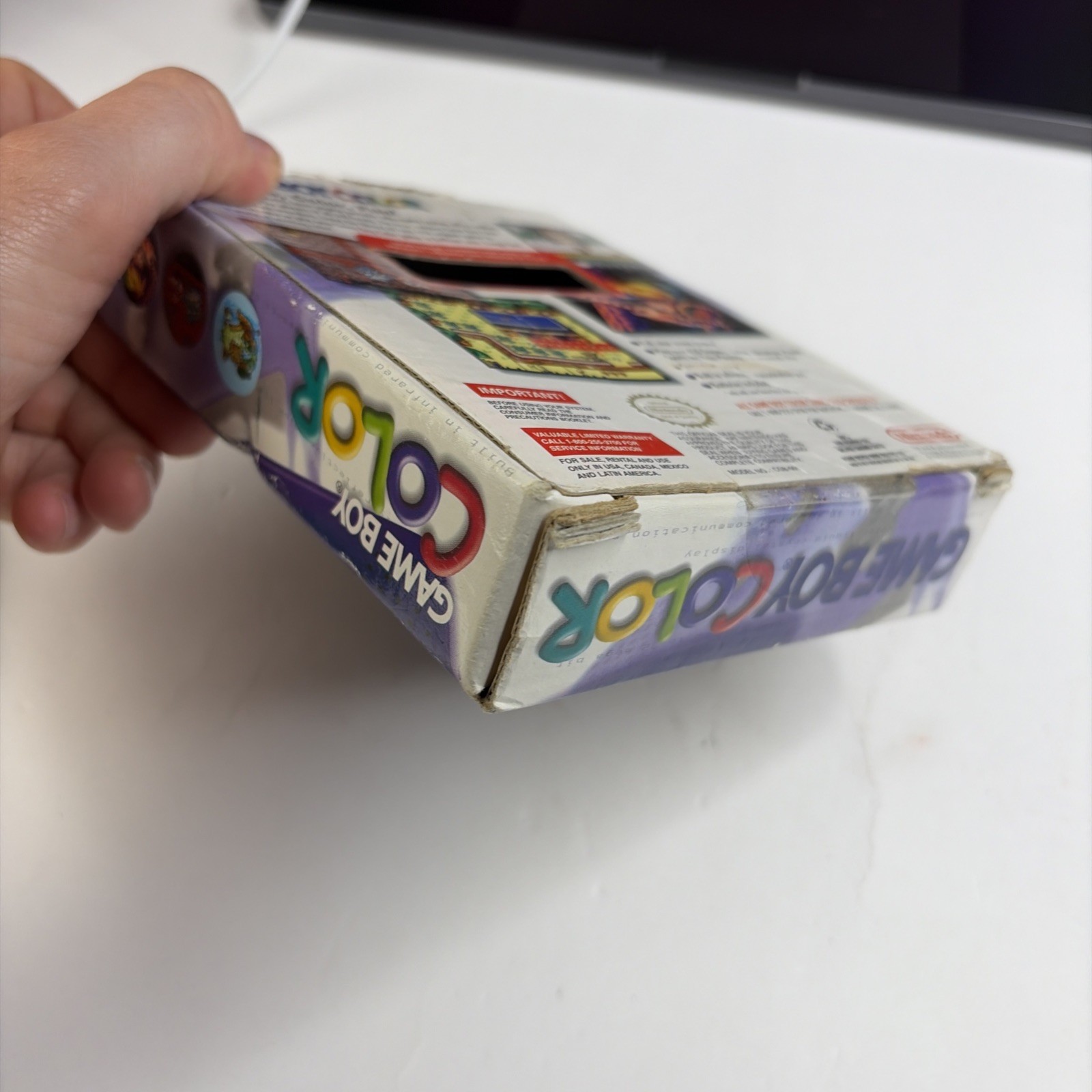 Nintendo OEM GameBoy Color Grape Purple Console In Box CGB-001