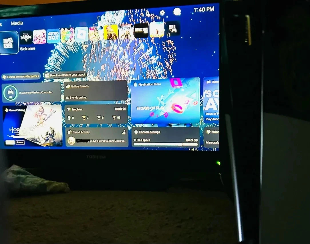 Sony Playstation 5 Digital Edition (Works Perfectly, missing top panel)