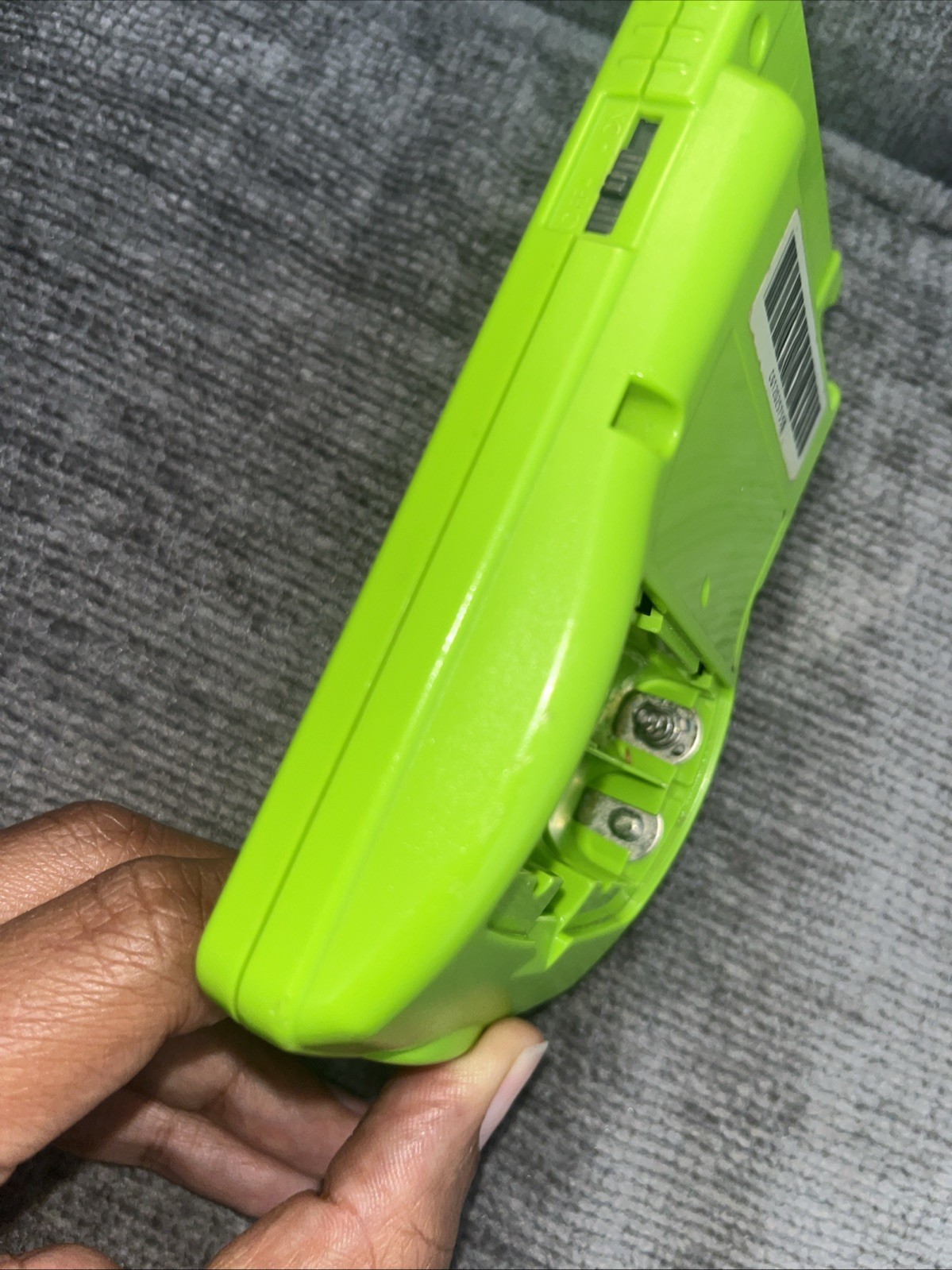 Nintendo Game Boy Color Handheld System Green. Missing Battery Cover. Read