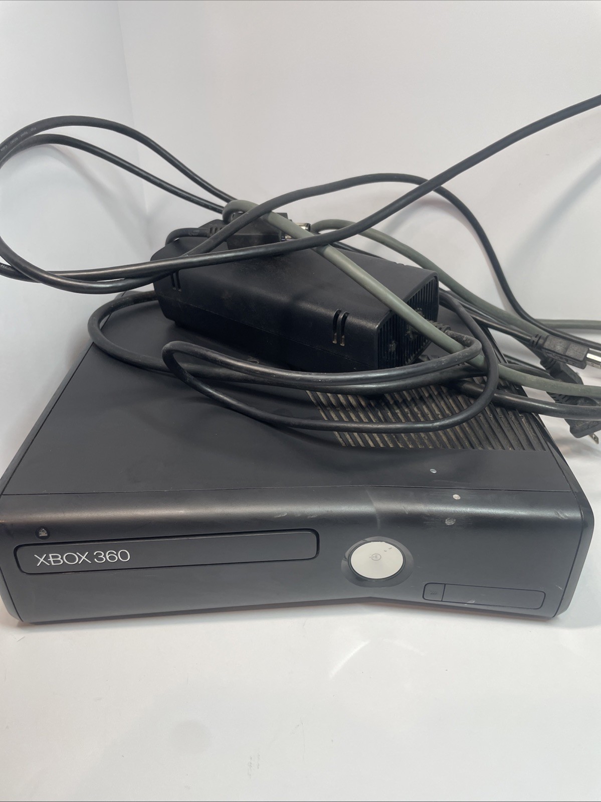 Xbox 360 S Slim 250GB Console Bundle Tested Working Power Supply, HDMI, 7 Games