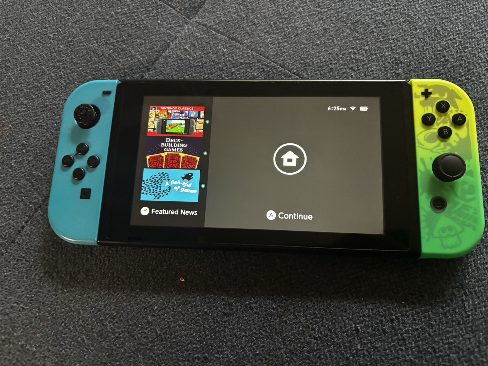 Nintendo Switch 32GB Console Bundle Dock Joy-Con Blue/Green-Yellow Pro Ctrl