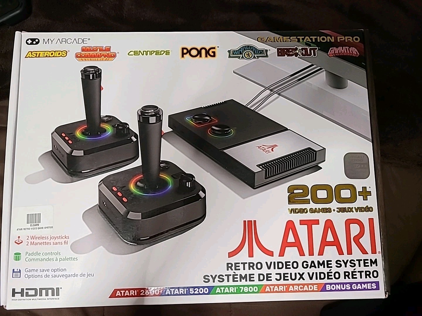 200 GAMES My Arcade Atari GameStation Pro Plug N Play Video Game System