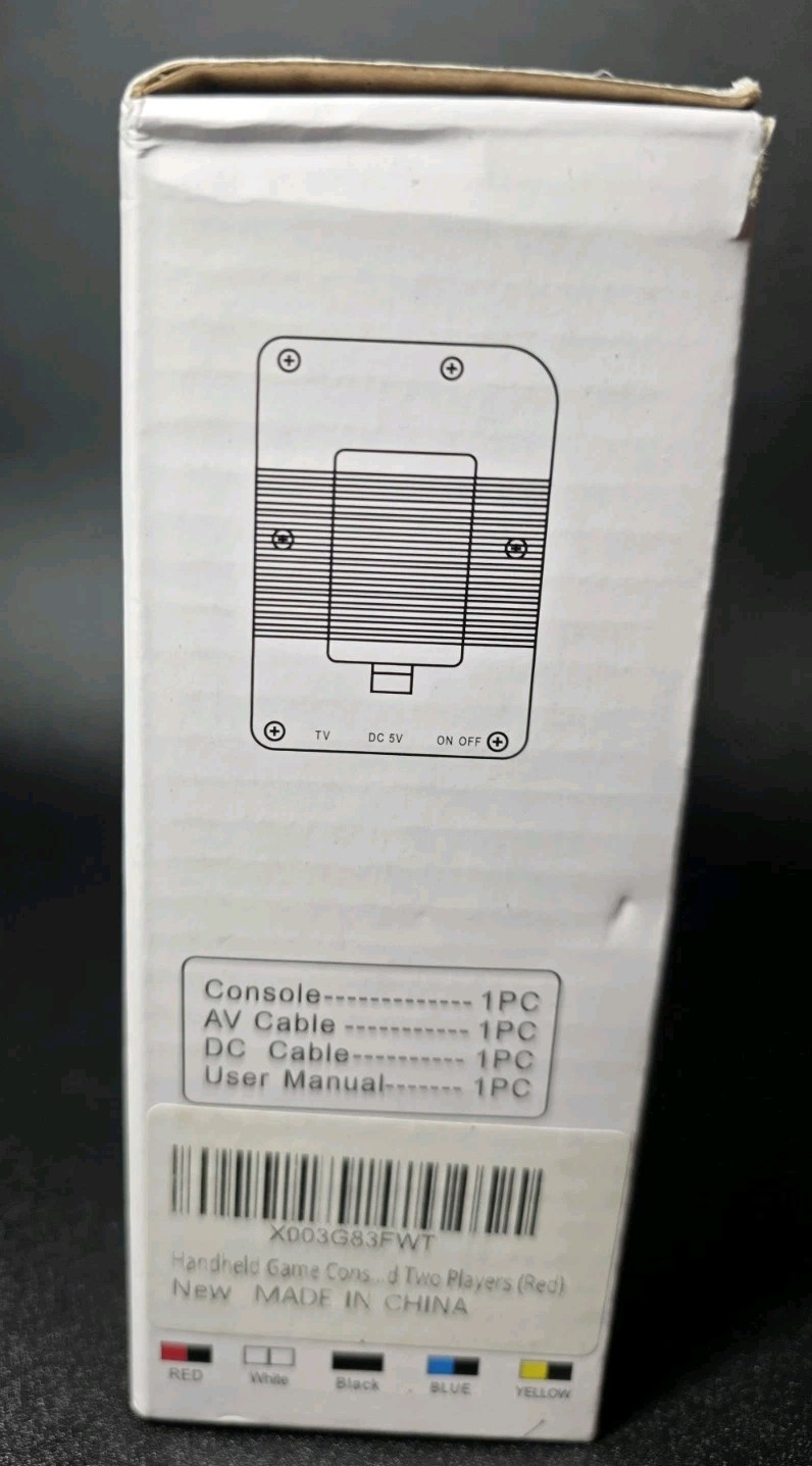 FC Game 3.0″ TFT 8 BIT Classic Hand Held – Red – Brand New In Box – 400 Games